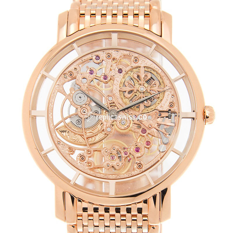 Patek Philippe 5180-1R-001 Replica - Automatic - 18kt Rose Gold - Skull Dial
