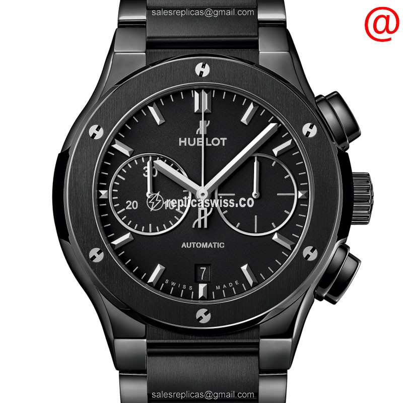 Hublot Classic Fusion Replica Watch - Auto - Ceramic Black
