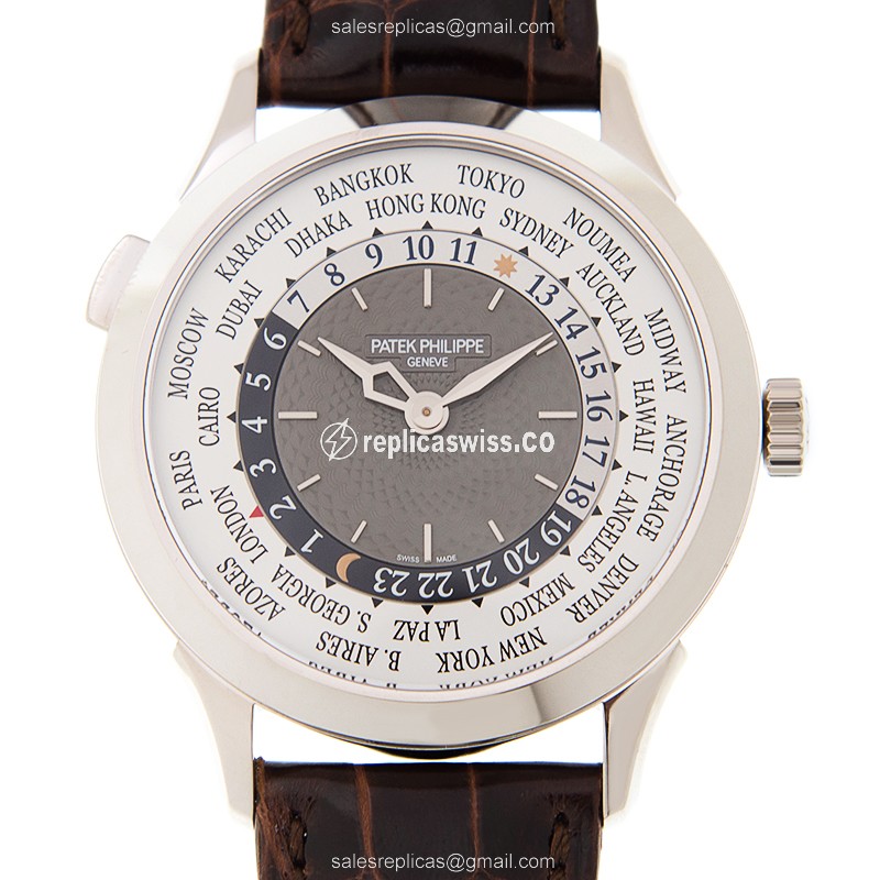 Patek Philippe 5230G-001 Grand Complications - Auto - 18kt Gold - Gray Dial - Black Alligator Strap