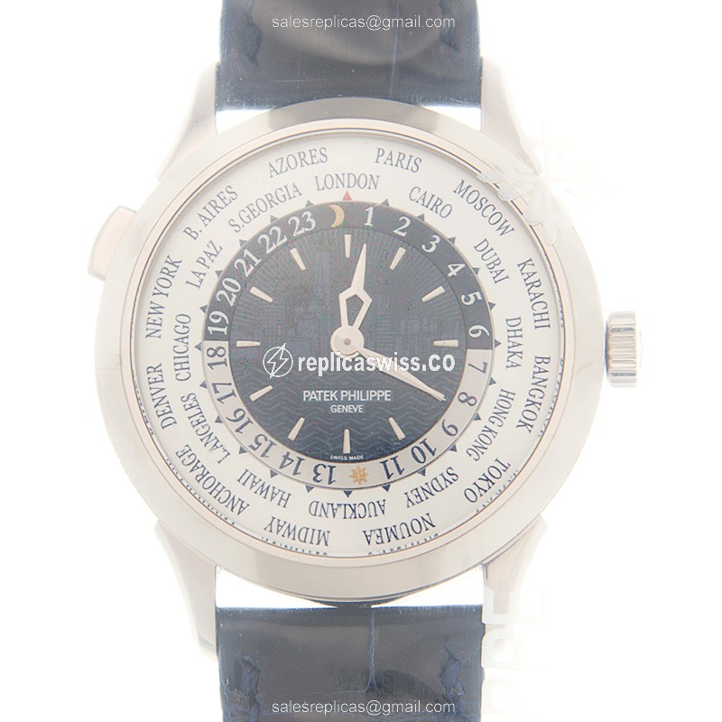 Patek Philippe 5230G-010 GRAND Complications Replica - Auto - 18kt Gold - Blue Dial - Blue Alligator Strap