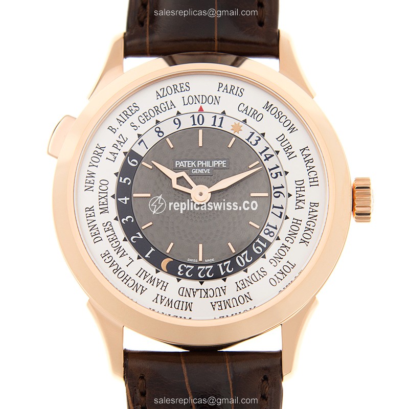 Patek Philippe 5230R-001 Complications - Automatic 18kt Rose Gold - Gray Dial - Black Alligator Strap