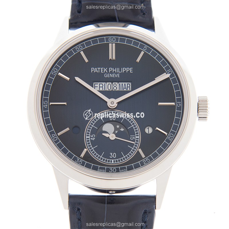 Patek Philippe 5236P-001 Grand Complications - Auto - Blue Dial - Platinum Case - Alligator Blue Strap