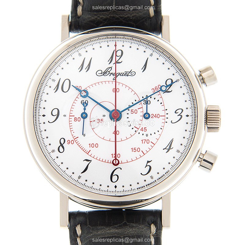 Breguet 5247BB/29/9V6 Classic - Manual Wind - 18kt Gold - White Dial - Black Leather Strap