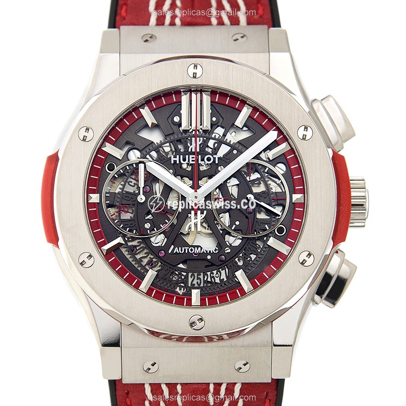Hublot Classic Fusion Replica - Auto - Titanium - Skull Dial