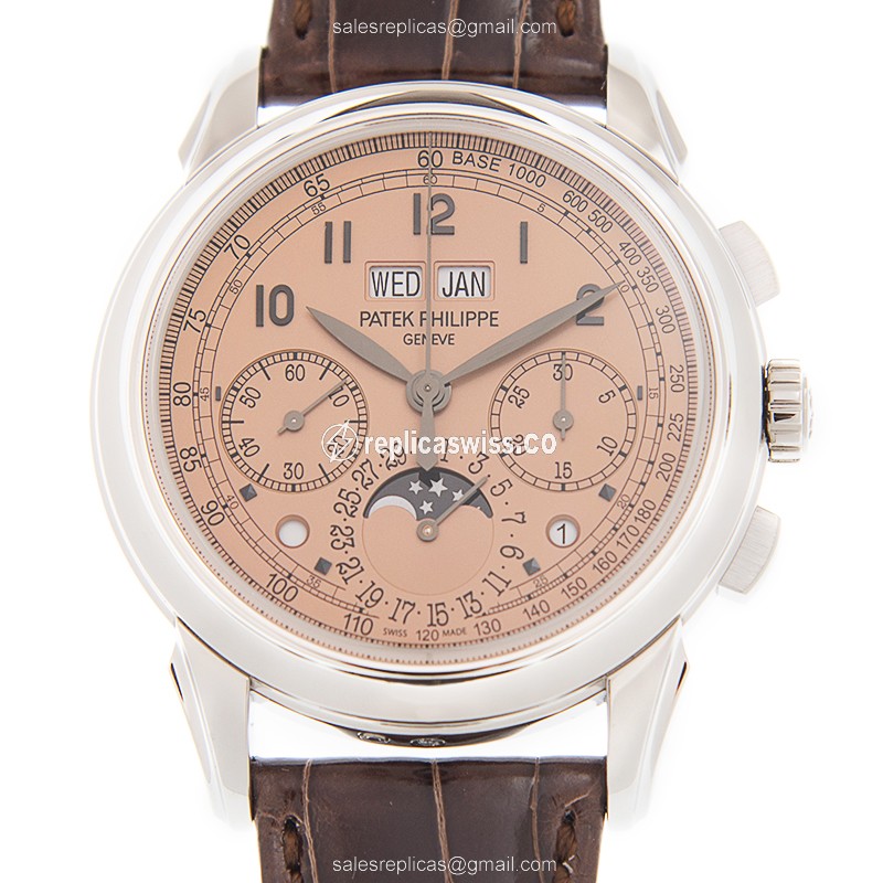Patek Philippe 5270P-001 - Manual Wind - 950 Platinum Case - Brown Dial & Alligator Strap