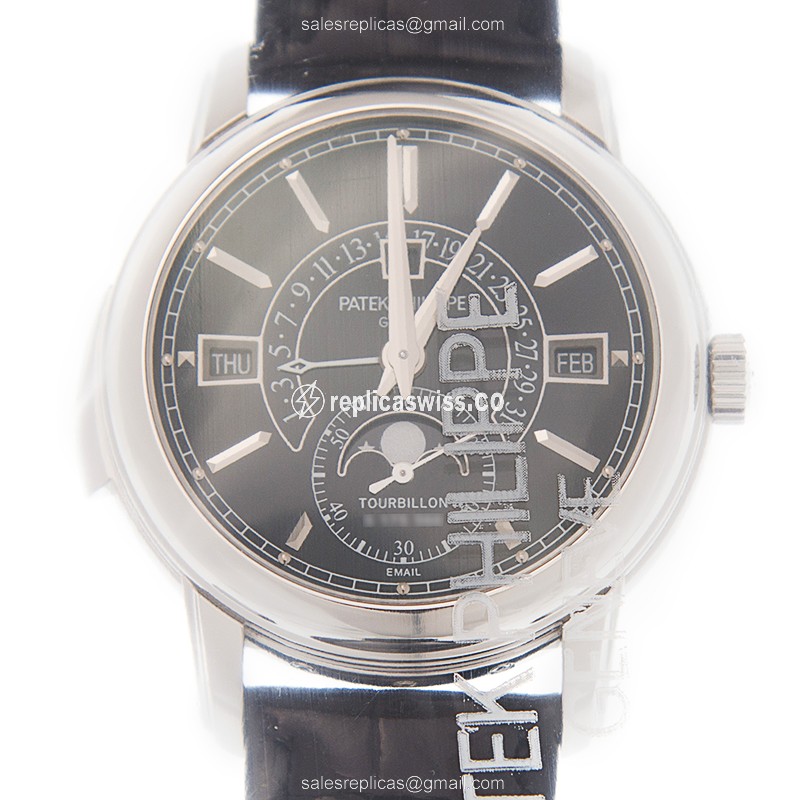 Patek Philippe 5316P-001 Grand Complications - Manual Wind - 950 Platinum - Black Dial - Alligator Black Clasp