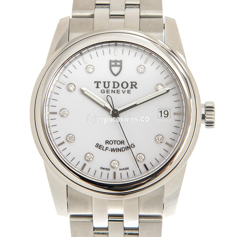 Tudor 55000-68050-10DI-WT GLAMOUR DATE Automatic Stainless Steel - Luxury Replica GLAMOUR DATE Watch