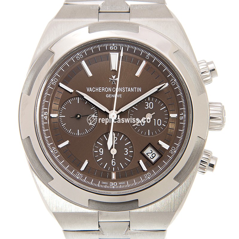 Vacheron Constantin 5500V/110A-B147 Replica | Automatic | Brown Dial | Steel Case - Luxury Replica OVERSEAS Watch