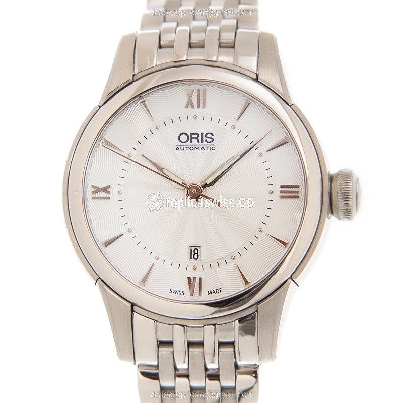 Oris Classic Date Replica - Automatic - Stainless Steel - Silver Dial - Steel Strap - Luxury Replica CLASSIC DATE Watch