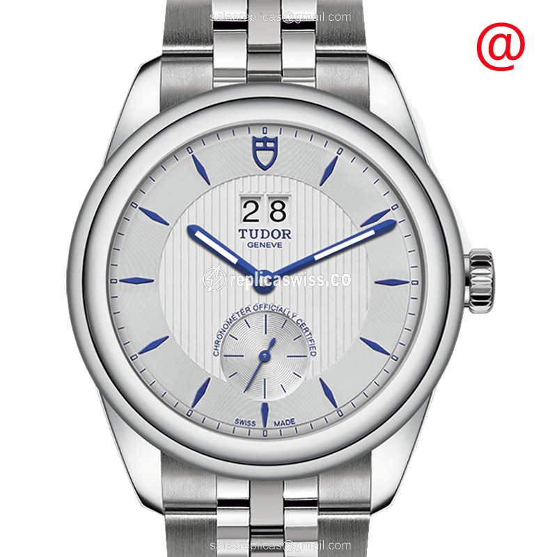 Tudor Glamour Date Replica - Automatic - Stainless Steel - White Dial - Silver Clasp - Luxury Replica GLAMOUR DATE Watch