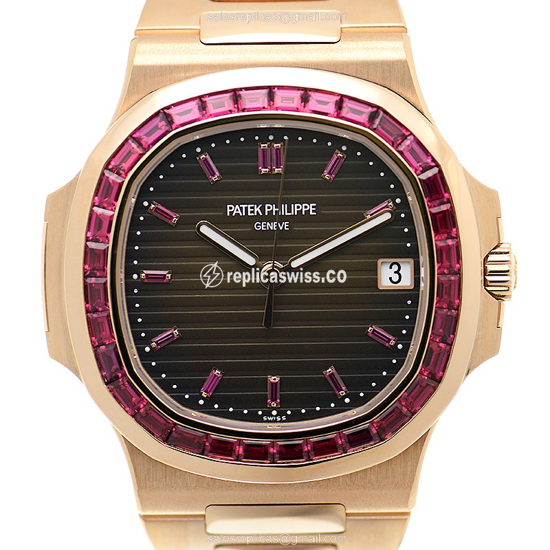 Patek Philippe 5723-112R-001 NAUTILUS Automatic 18kt Rose Gold & Diamonds - Luxury Replica NAUTILUS Watch
