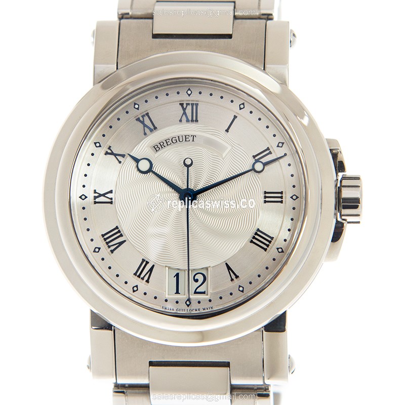 Breguet 5817ST/12/SMO MARINE Automatic - Silver Dial - Steel Case - Silver Strap