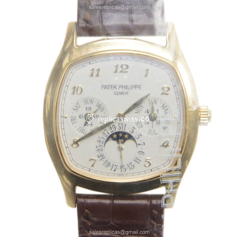 Patek Philippe 5940J-001 Grand Complications - Auto - 18kt Gold - Silver Dial - Brown Alligator Strap