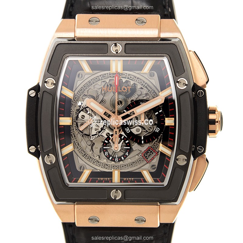 Hublot BIG BANG 601.OM.0183.LR - Automatic 18kt Rose Gold - Black Dial - Rubber Strap