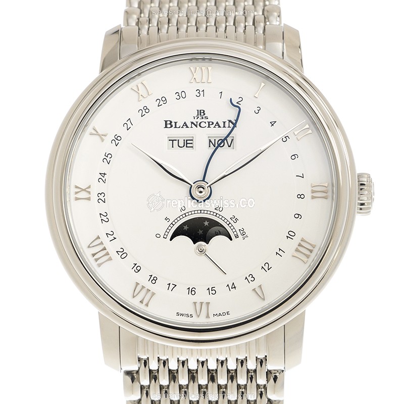 Blancpain 6264-1127-MMB Classic - Auto - Steel Case - White Dial - Silver Steel Band