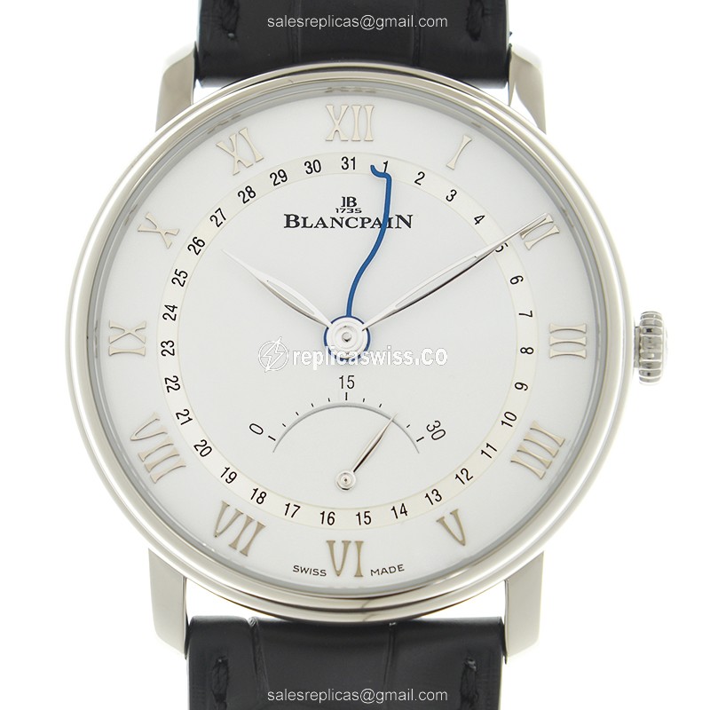 Blancpain CLASSIQUE Automatic Steel - White Dial Black Alligator Clasp