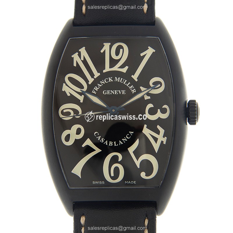 Franck Muller Cintree Curvex Replica - Auto - Steel - Black