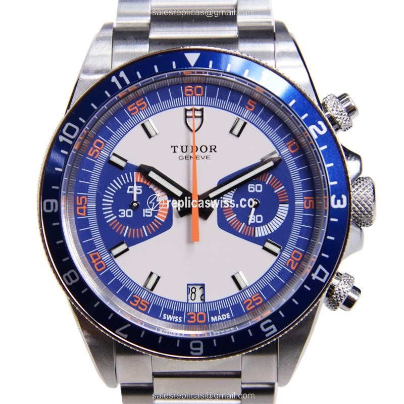 Tudor Heritage Chrono Replica - Automatic - Blue Dial, Steel Case