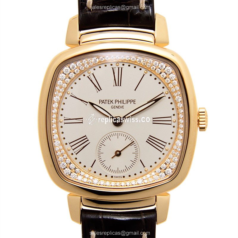 Patek Philippe 7041R-001 GONDOLO - Manual Wind - 18kt Rose Gold - Silver Dial - Brown Alligator Strap