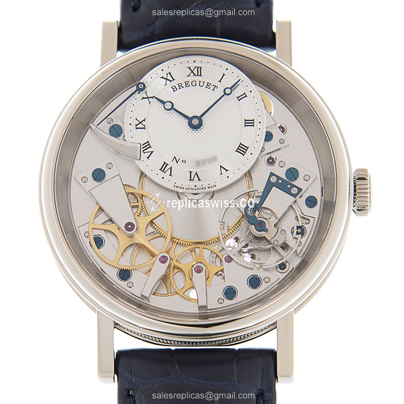 Breguet 7057BB/11/9W6 TRADITION - Manual Wind - 18kt White Gold - Silver Dial - Black Alligator Strap