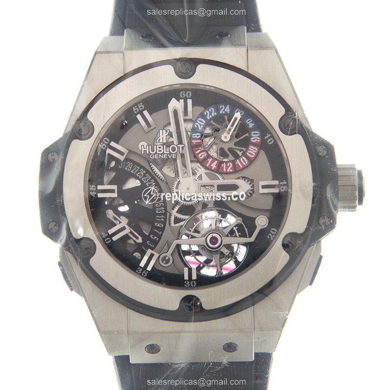 Hublot King Power Unico Replica - Manual - Zalium - Silver