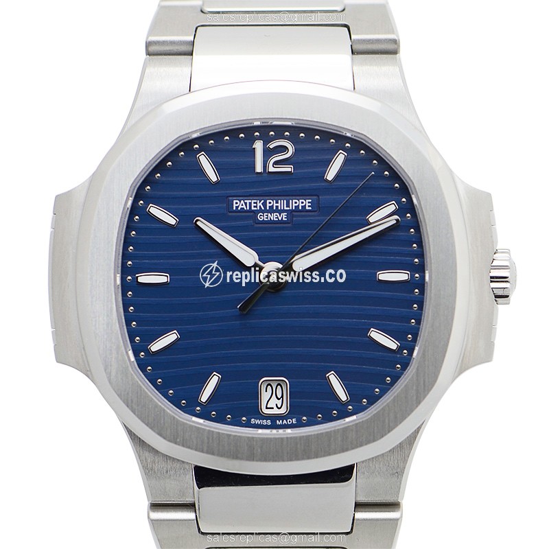 Patek Philippe 7118/1A-001 Replica - Automatic - Blue Steel - Silver Clasp - 36mm