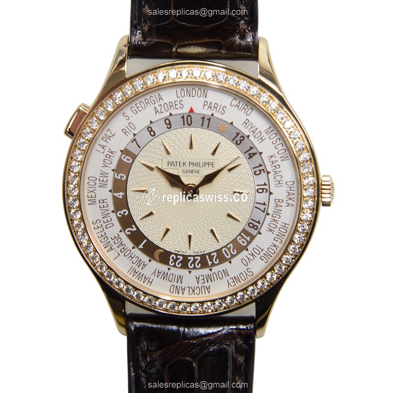Patek Philippe 7130R Replica Watch - Auto - Gold - Alligator