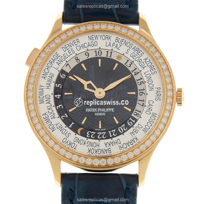 Patek Philippe 7130R-012 Complications - Automatic - Rose Gold - Diamond - Blue Dial