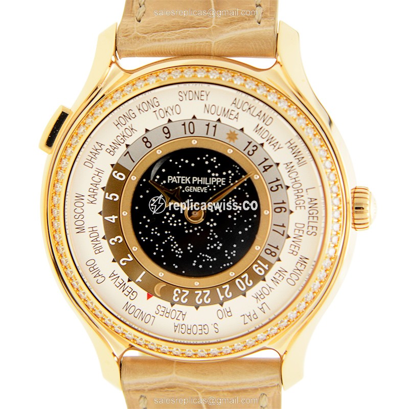 Patek Philippe 7175R-001 Anniv. - Automatic - 18kt Rose Gold - Diamonds - White Dial