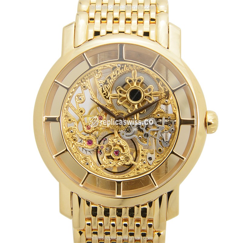 Patek Philippe 7180-1J-001 Replica - Manual Wind - 18kt Gold - Gold Dial - Gold Clasp