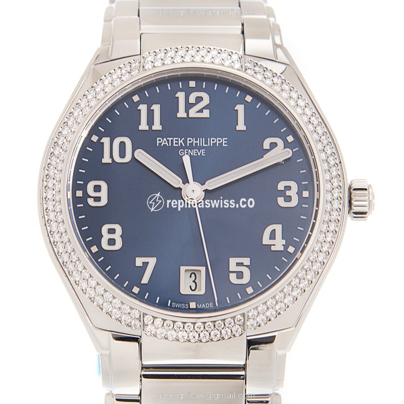 Patek Philippe TWENTY-4 Replica - Automatic - Blue Dial - Steel Case & Strap - Luxury Replica TWENTY-4 Watch