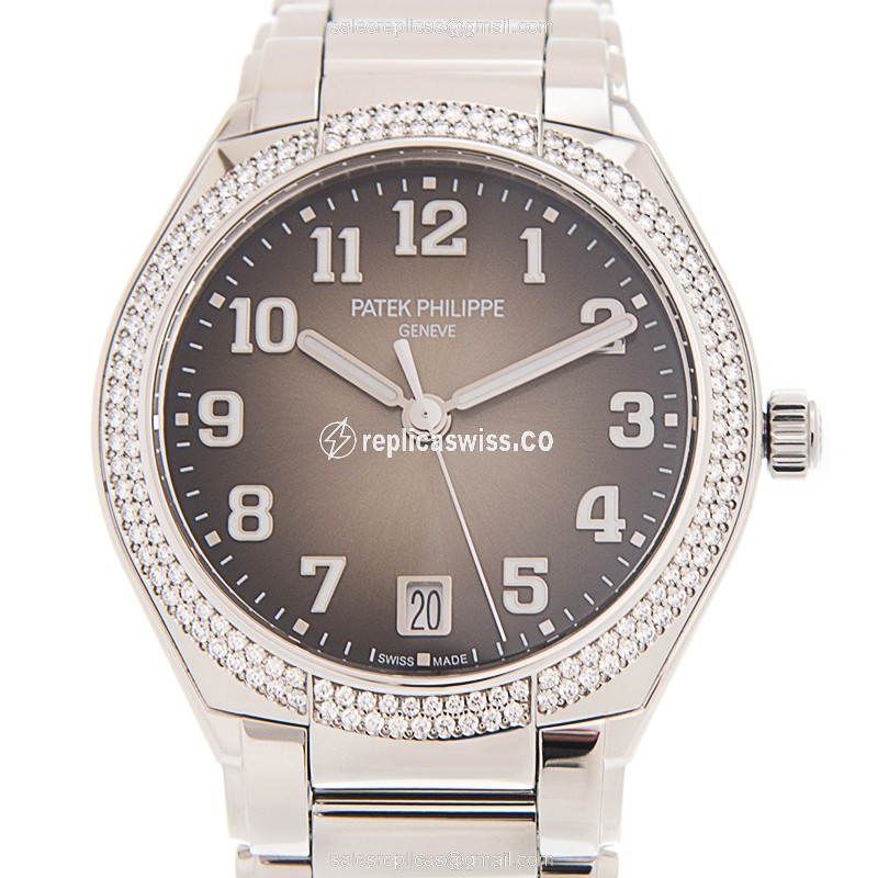 Patek Philippe TWENTY-4 Automatic Replica - Steel - Brown - Luxury Replica TWENTY-4 Watch