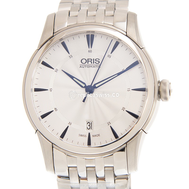 Oris Classic Date Replica - Automatic - Silver Dial - Steel Case - Silver Band - Luxury Replica CLASSIC DATE Watch