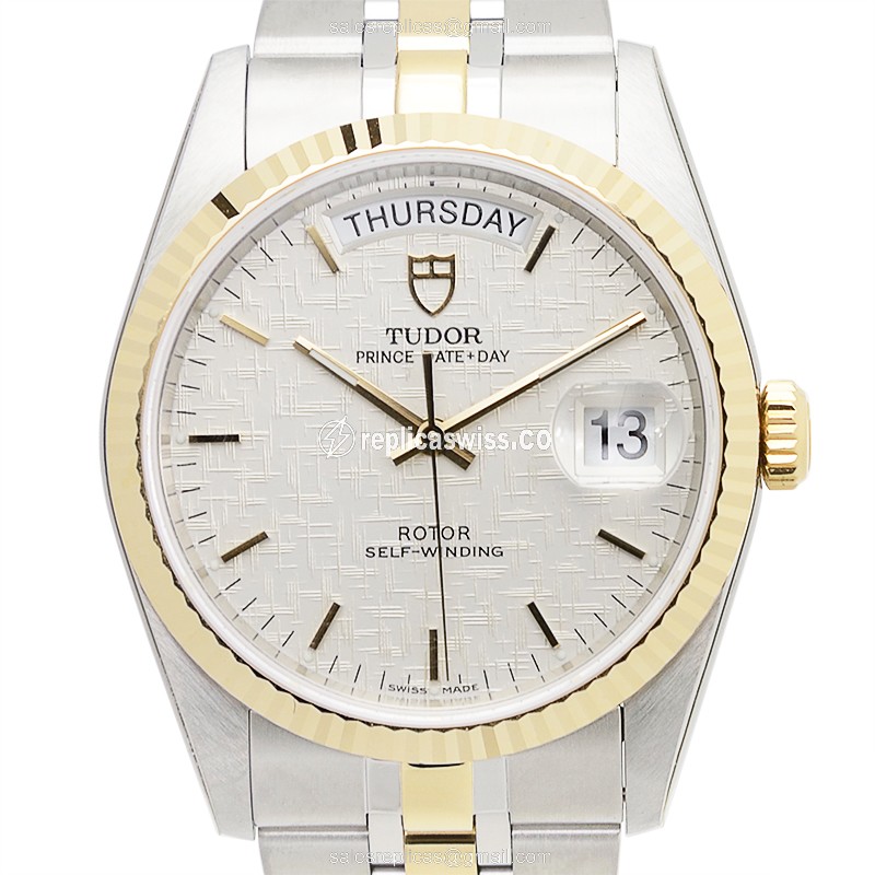 Tudor Replica Date-Day, Automatic, Silver Dial, Gold/Steel - Luxury Replica PRICE DATE-DAY Watch