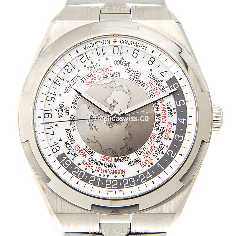 Vacheron Constantin 7700V/110A-B129 Replica - Automatic - Silver Dial - Steel Case & Band - Luxury Replica OVERSEAS Watch