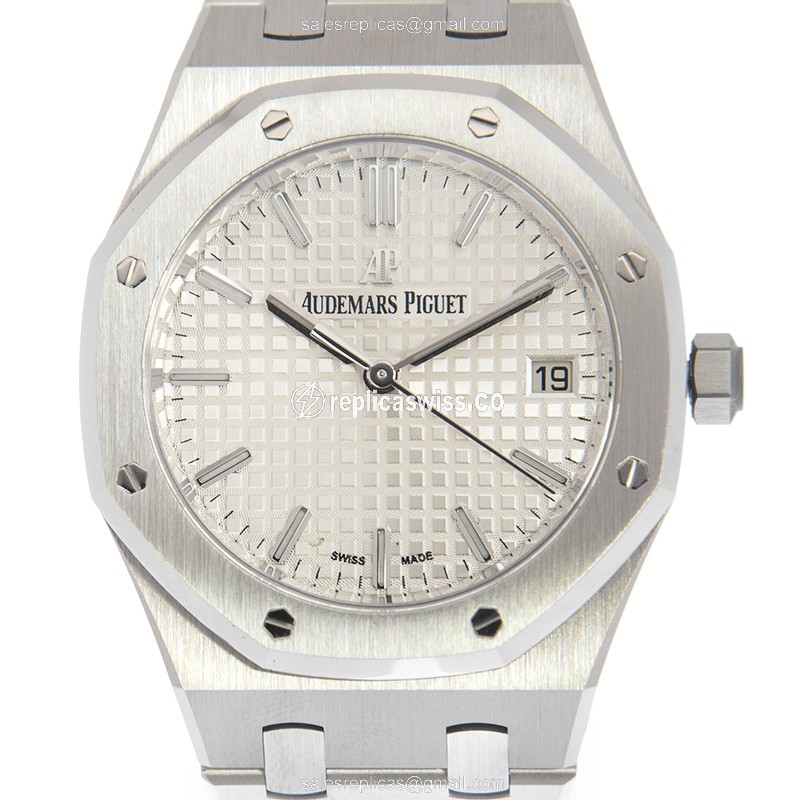 AP 77350ST.OO.1261ST.01 Replica - Automatic - Steel Case - Silver Dial - Steel Band - Luxury Audemars Piguet Watch