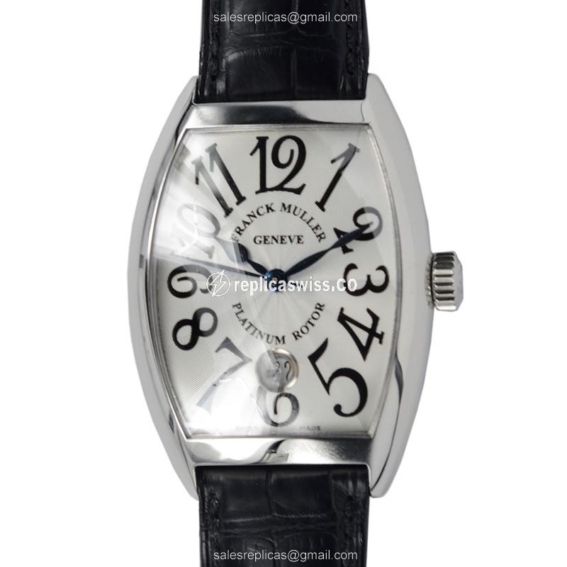 Franck Muller Cintree Curvex Replica - Auto - Steel - Silver