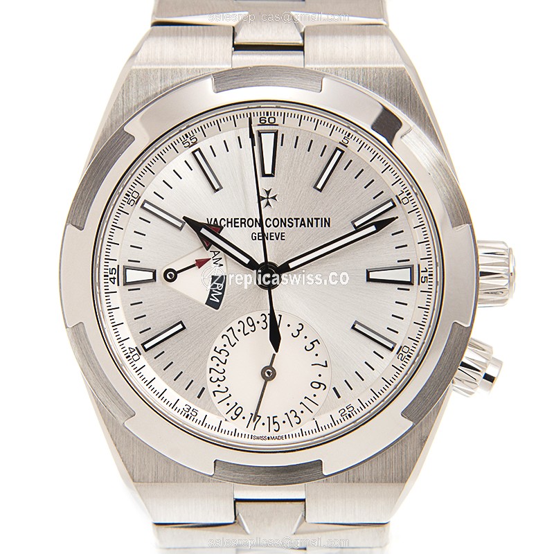 Vacheron Constantin 7900V/110A-B333 Replica | Automatic - Steel Case, Silver Dial - Luxury Replica OVERSEAS Watch