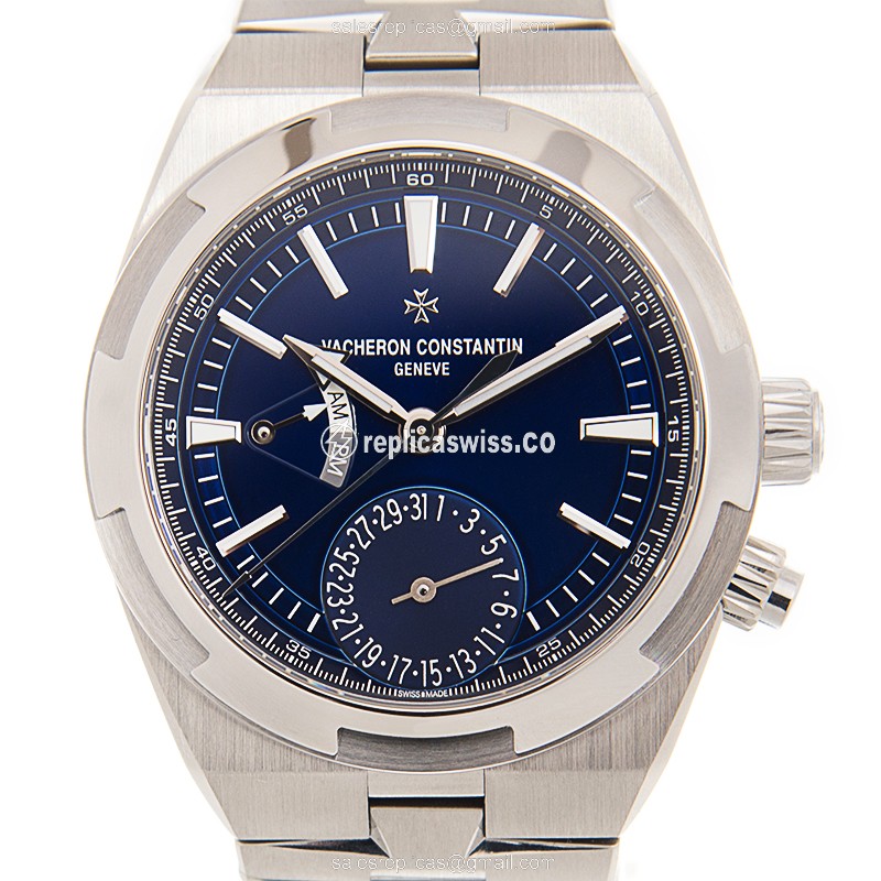 Vacheron Constantin 7900V/110A-B334 Replica - Automatic - Steel - Blue Dial - Silver Steel Strap