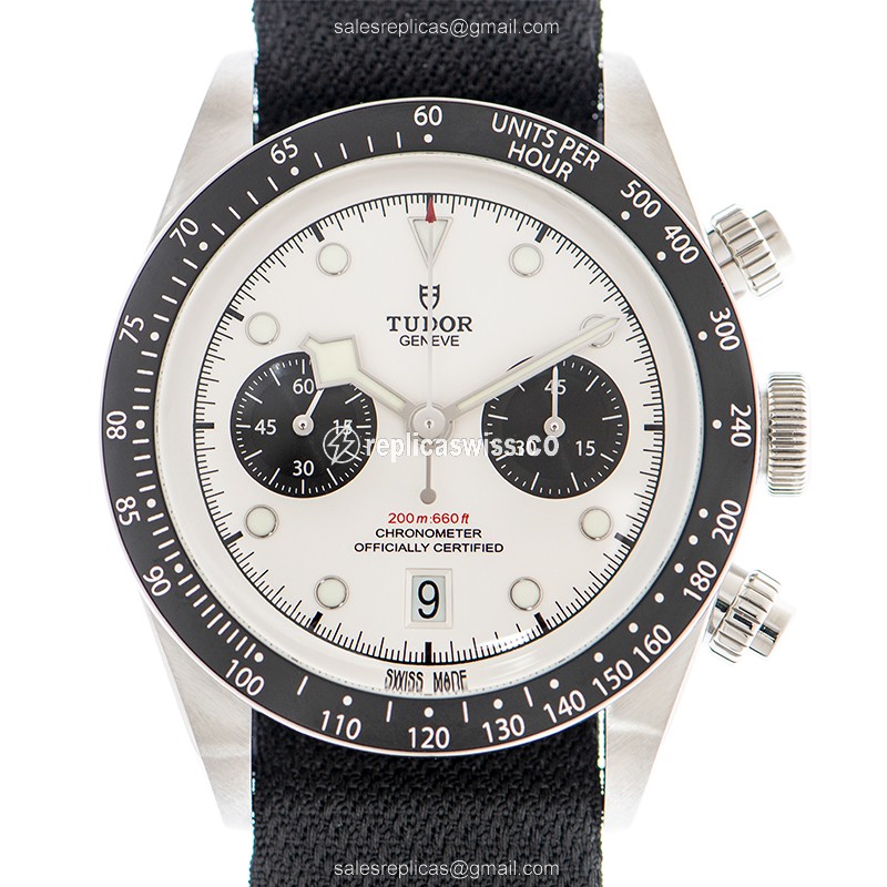 Replica Watch Tudor Black Bay Chrono - Steel - White Dial