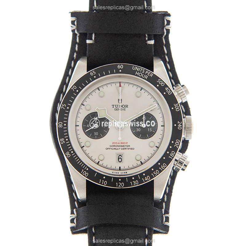 Tudor Black Bay Chrono Replica Watch - Auto - Steel - White