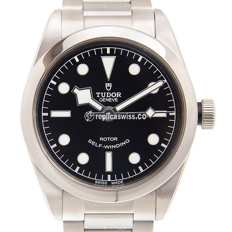 Tudor Heritage Ranger Replica - Automatic - Black Dial - Silver Steel - Luxury Replica HERITAGE RANGER Watch