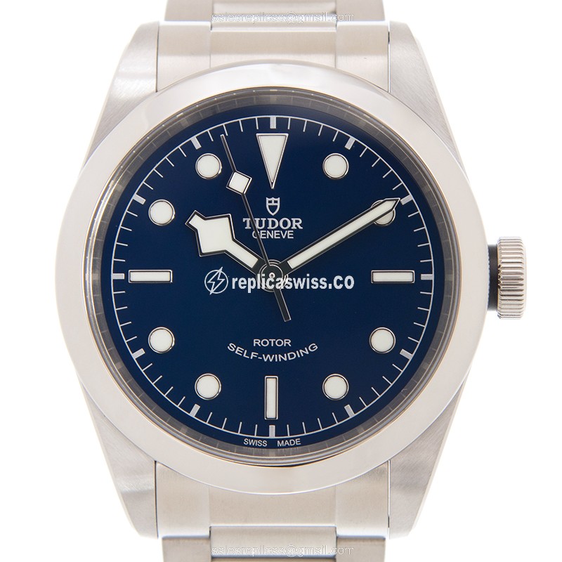 Tudor Black Bay 41 Replica - Automatic - Steel Case - Blue Dial - Silver Steel Strap