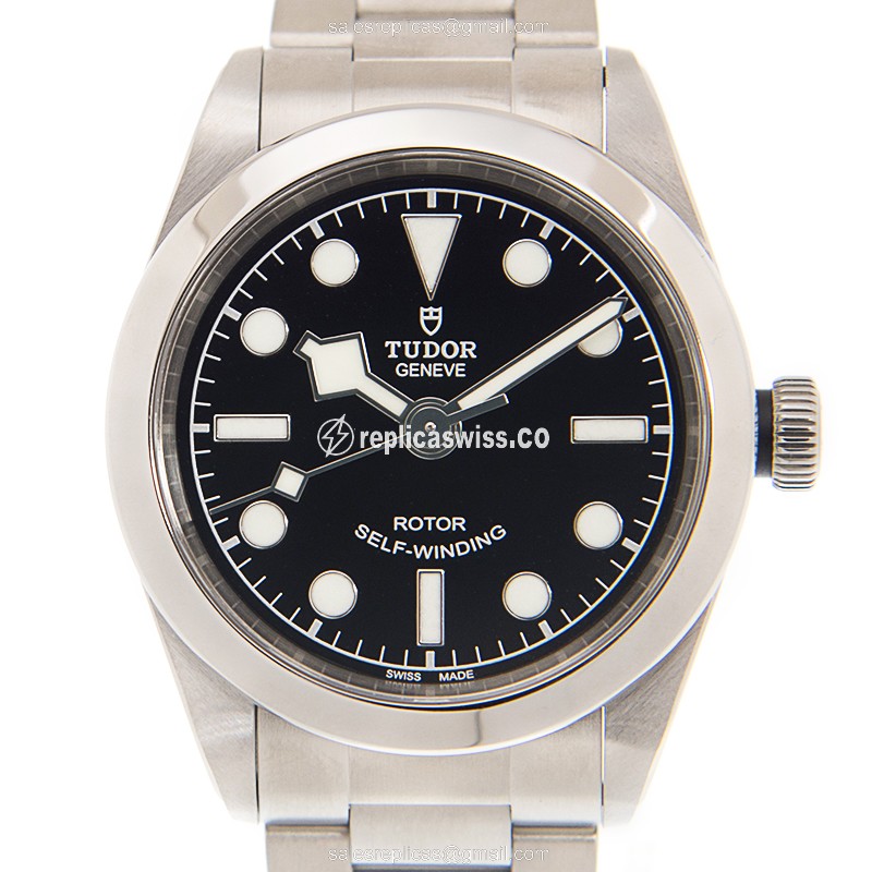 Tudor Heritage Ranger Replica Watch, Automatic, Steel, Black