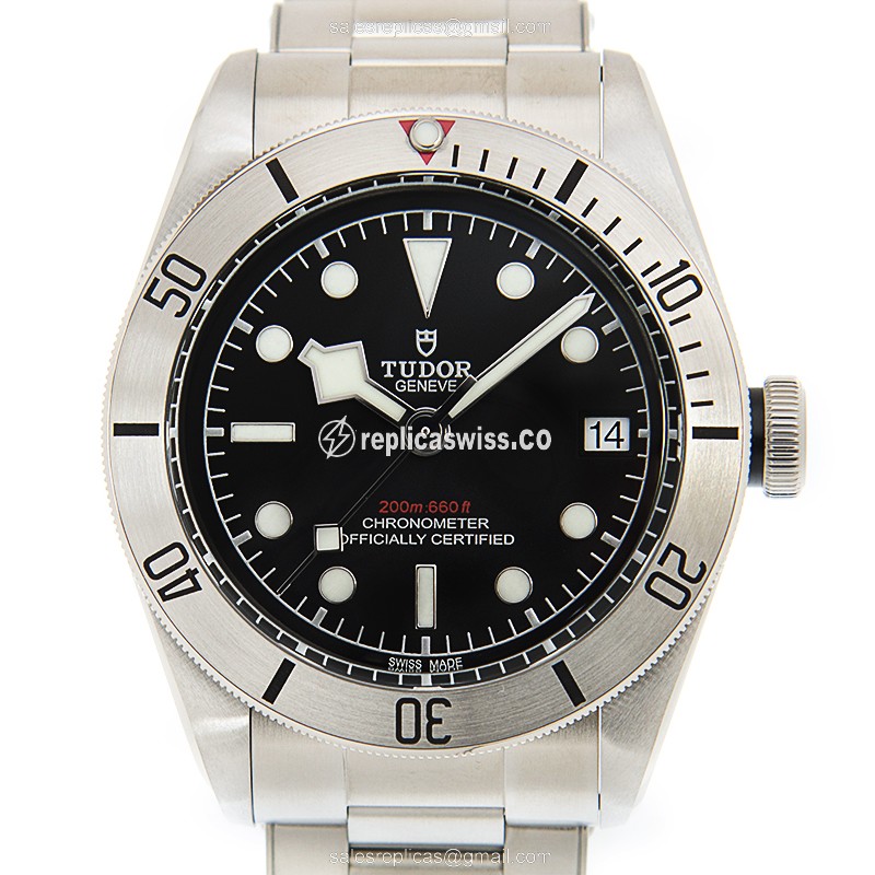 Tudor Black Bay Steel Replica - Auto - Steel - Black Dial