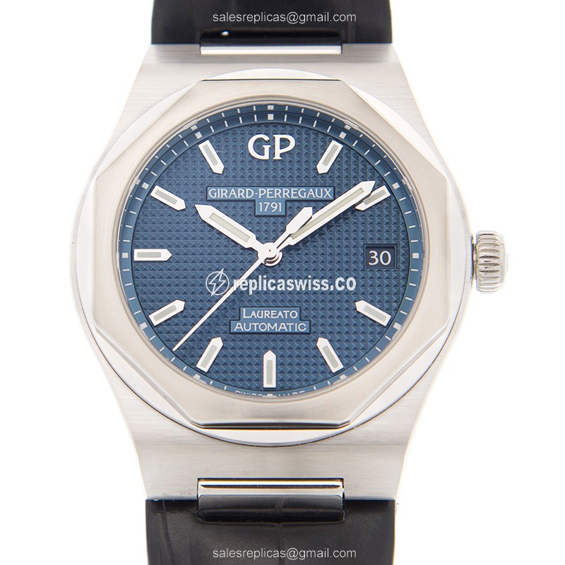 Girard Perregaux Laureato Replica - Automatic - Steel - Blue Dial