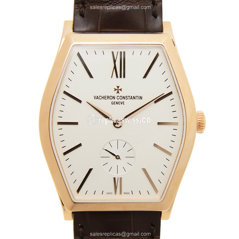 Vacheron Constantin Malte Watch - Manual - Rose Gold - White - Luxury Replica MALTE Watch