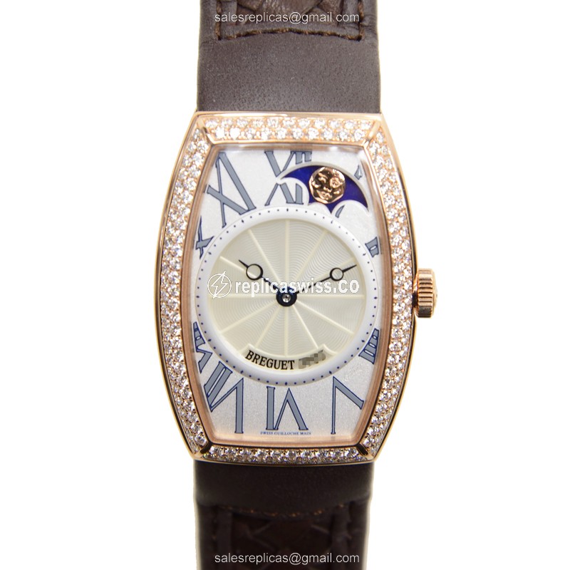 Breguet 8861BR/11/386/D000 PATRIMONY TRAD. - Auto 18kt Rose Gold - White Dial - Brown Leather Strap