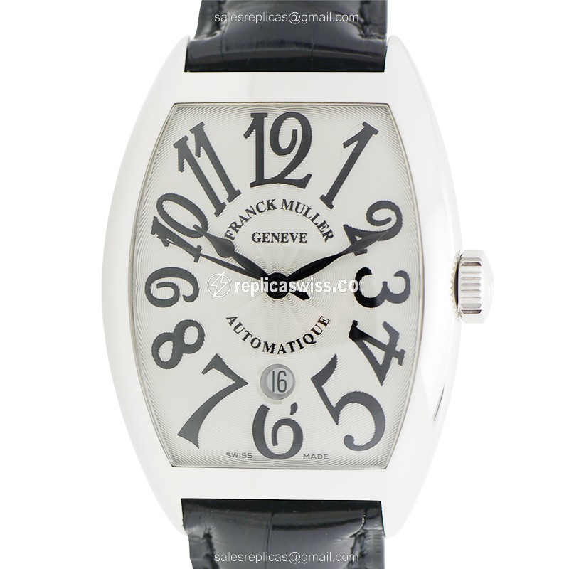 Franck Muller 8880 B SC DT AC Automatic - Silver Dial on Black Alligator Strap