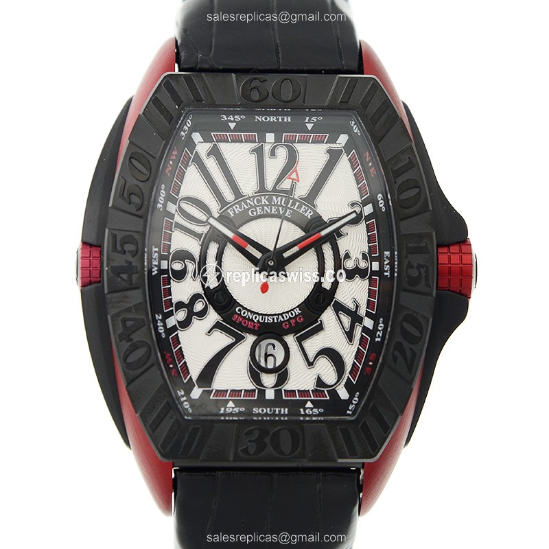 Franck Muller Conquistador Replica, Automatic Titanium, White Dial